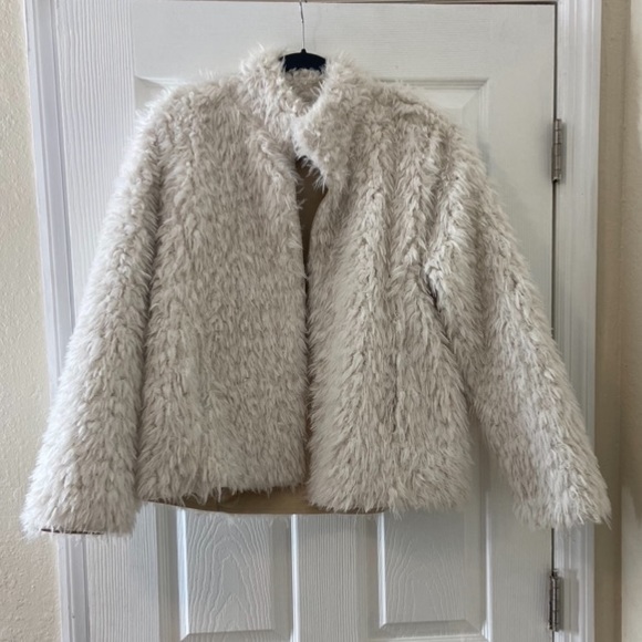 Michael Stars Jackets & Blazers - nwot michael stars reversible white teddy bear sherpa suede jacket